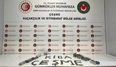 Çeşme’de Kaçak Kültürel Eser Operasyonu! 7550 Eser Ele Geçirildi